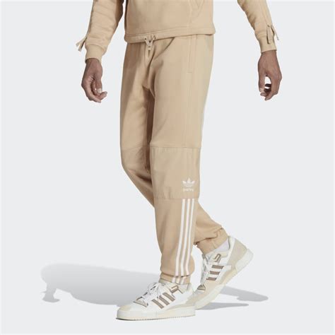 adidas beige wit|Adidas beige sweatpants.